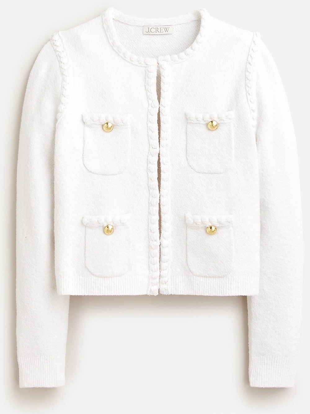 Odette Sweater Lady Jacket in Cotton-Blend Bouclé